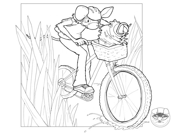 LM coloring sheet Bike sm